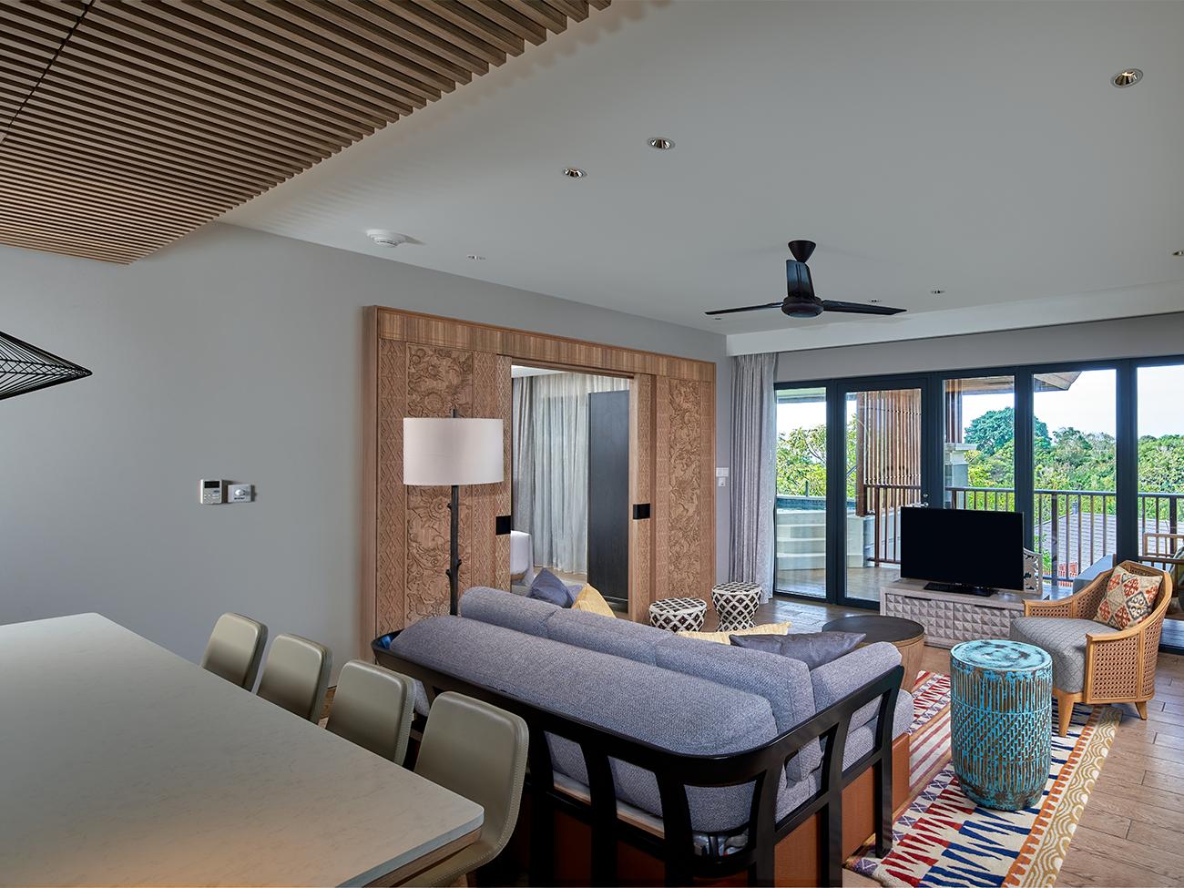 Two-Bedroom, Dining and Living Area